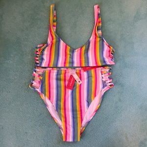Xhilaration by Target rainbow bikini